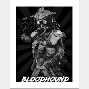 Bloodhound black Posters and Art